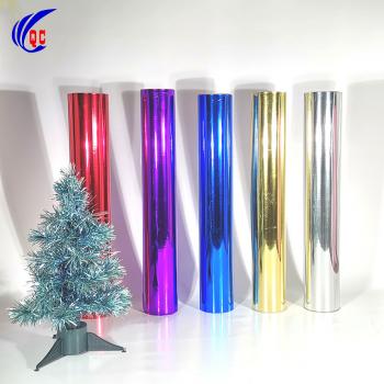 PVC Metallized Film for Packaging Christmas Tree Decoration